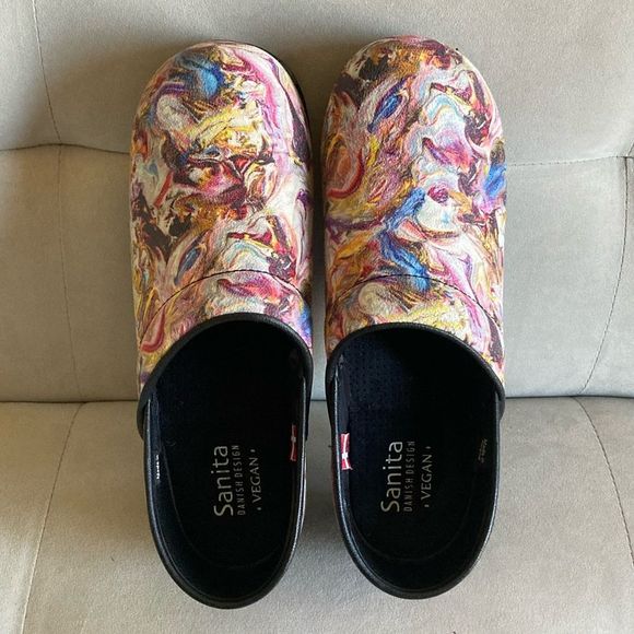 Sanita Swirl Pattern Clogs Size EU 38 US 7 - Picture 1 of 9